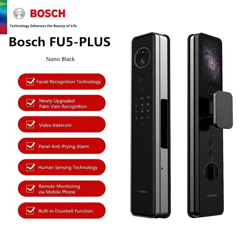 Smart Home Bosch - BOSCH FU5-Plus Smart Lock 3D Facial
