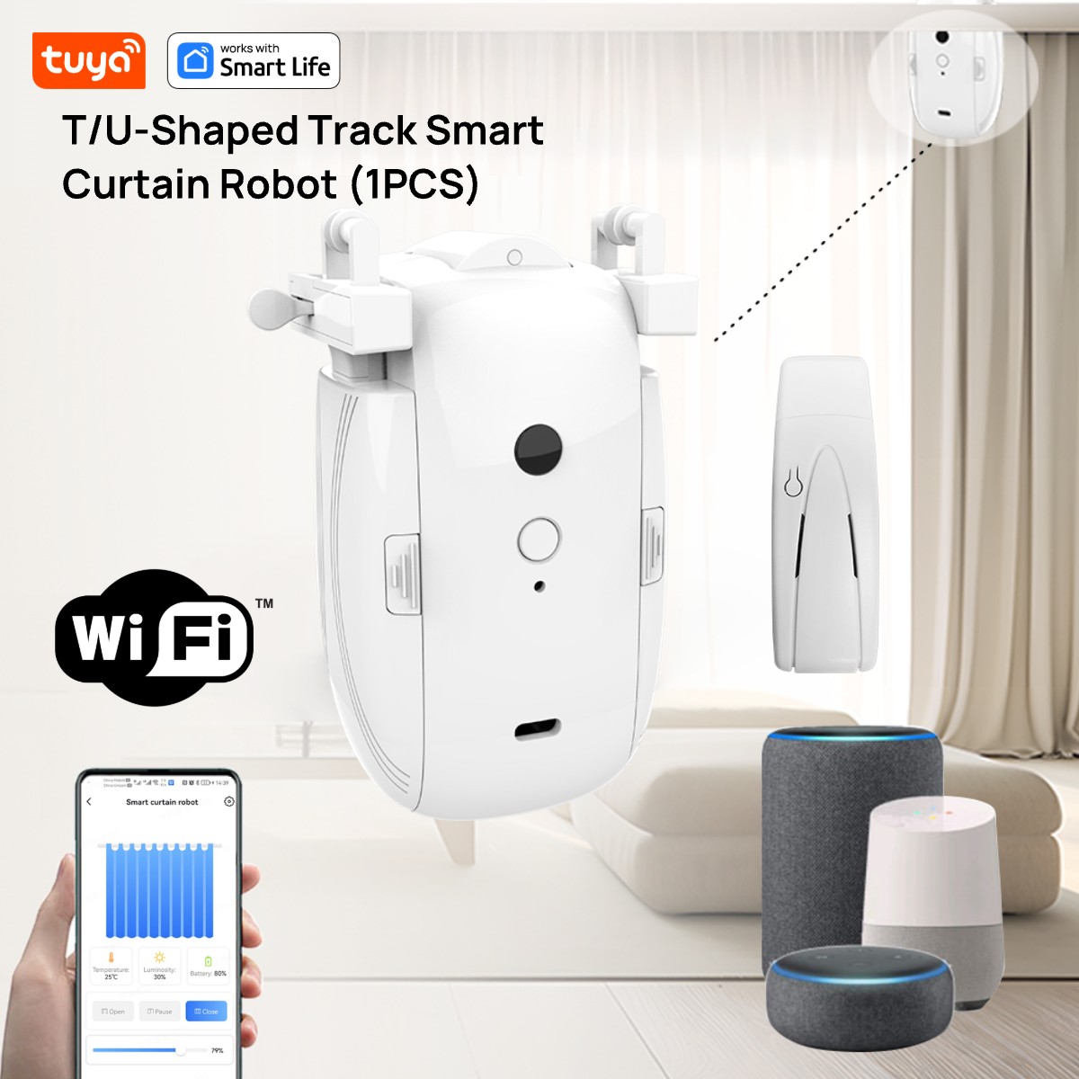 Smart Home Vimar - Tuya Smart WiFi Curtain Robot (1PCS