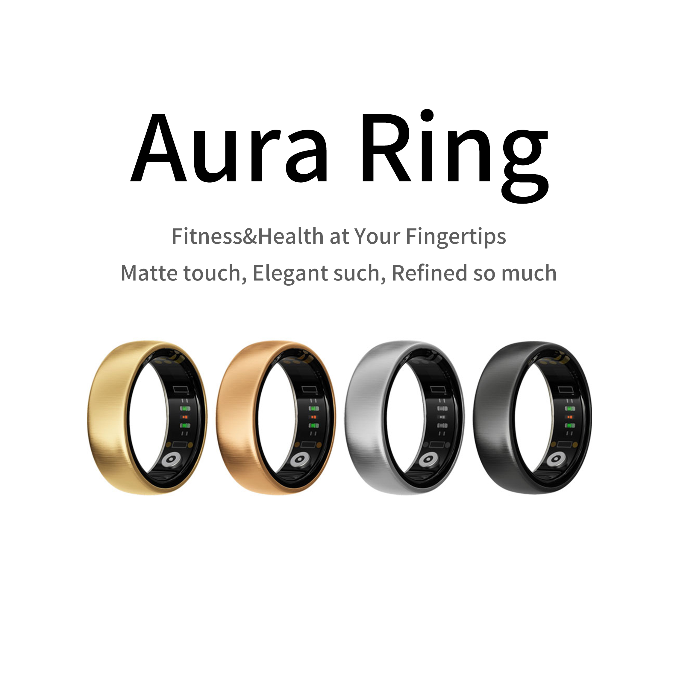 Smart Home Trainer - AURA Matt Smart Ring Fitness Sports