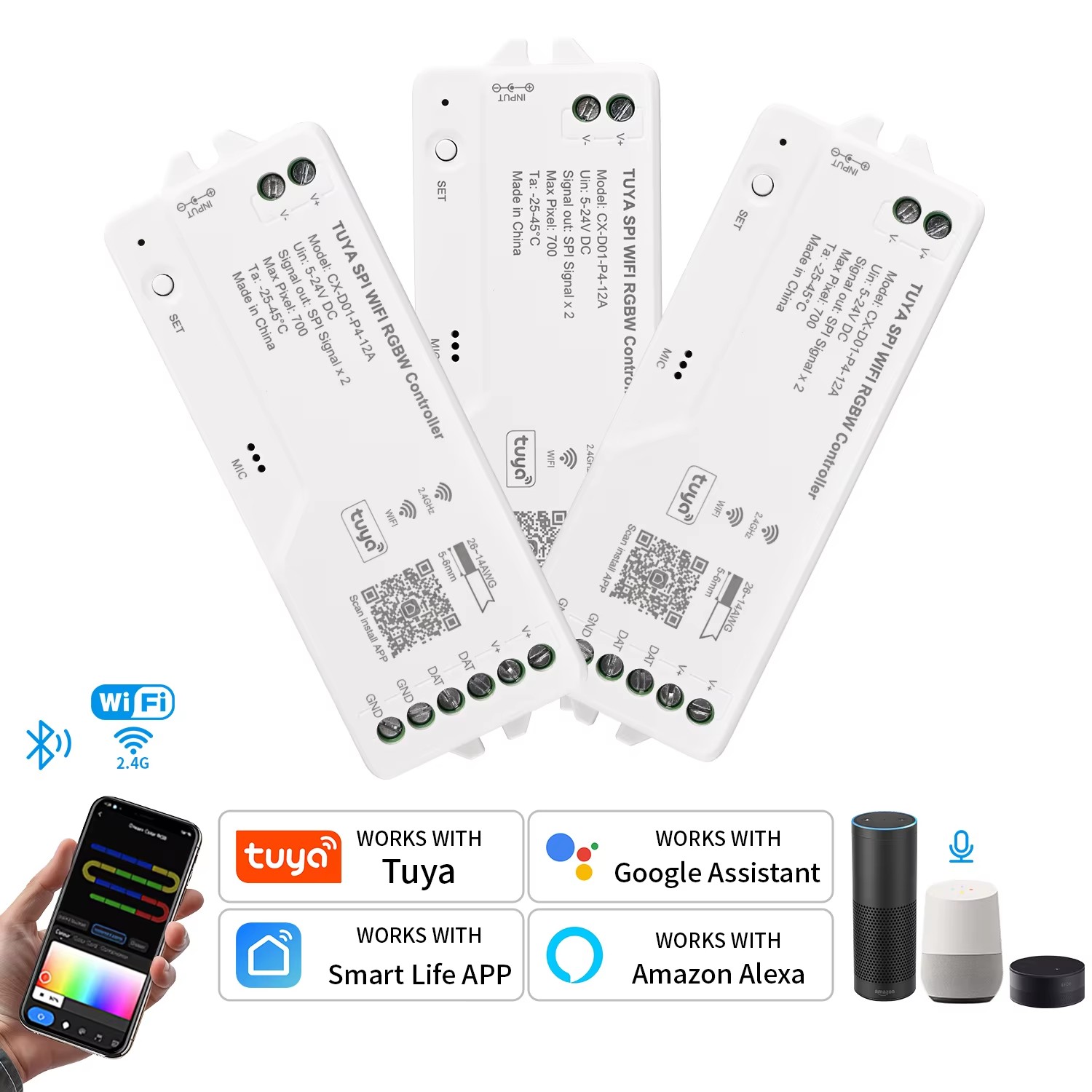Wifi Led Dimmer - Tuya Wifi LED SPI RGBIC RGBWIC