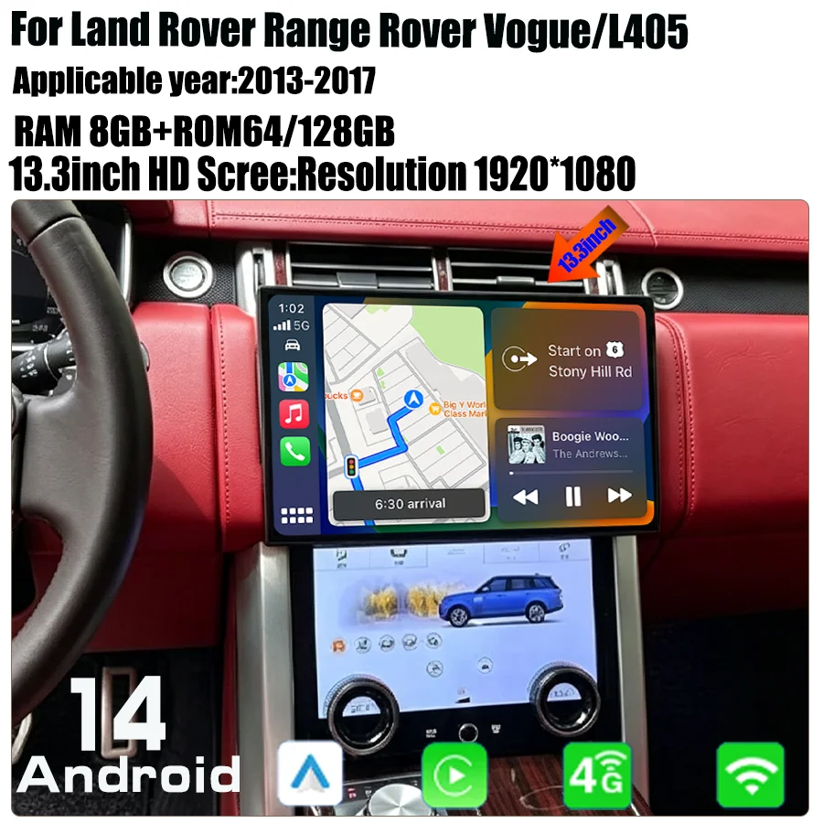 Smart Home Bosch - Carplay Android 13.3inch for 2013-2017 Land