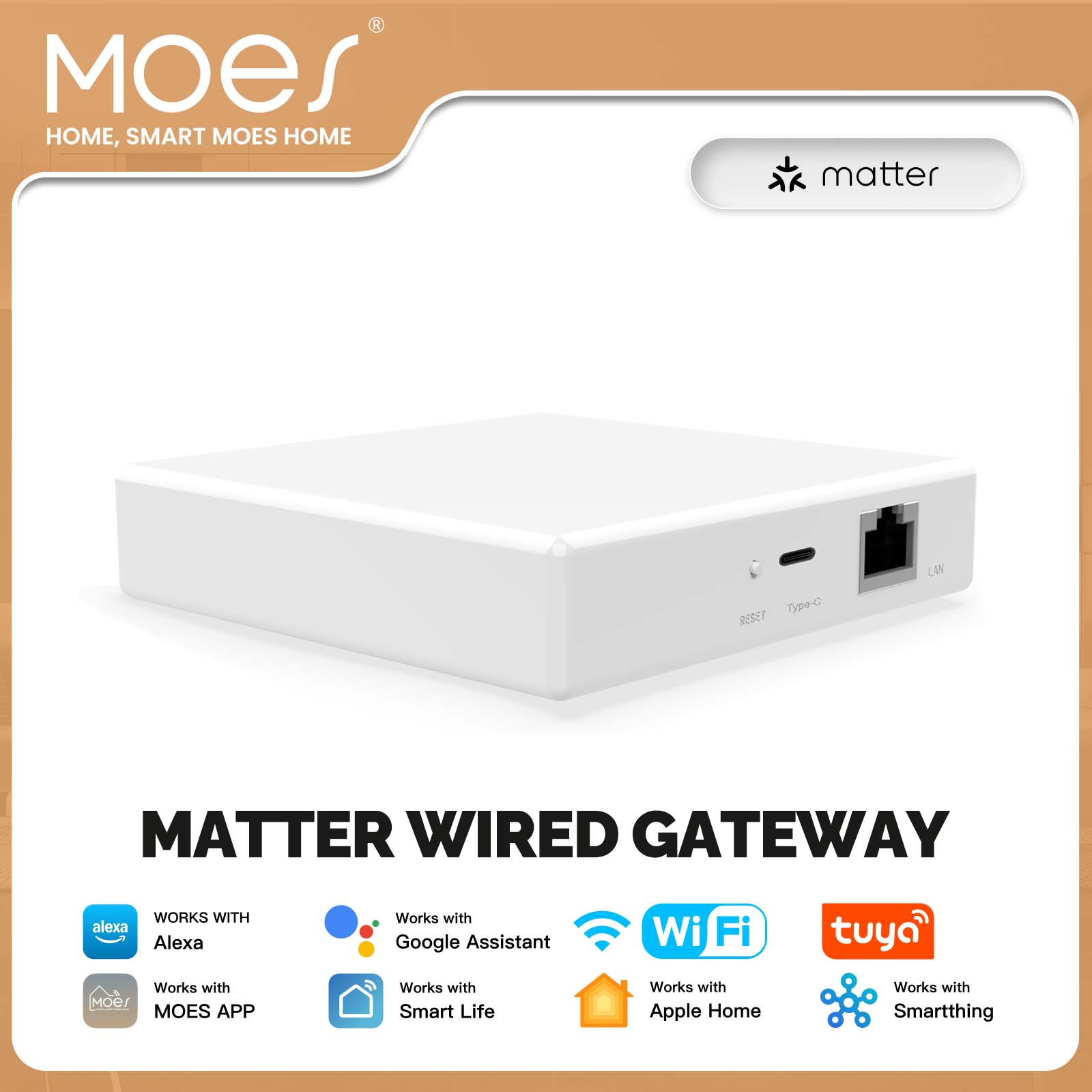 Smart Home Vimar - MOES Tuya ZigBee Matter Thread Gateway