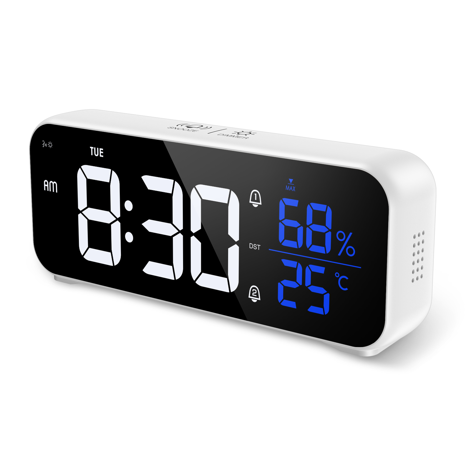 Smart Home Retrofit - ORIA LED Mirror Alarm Clock Rechargeable