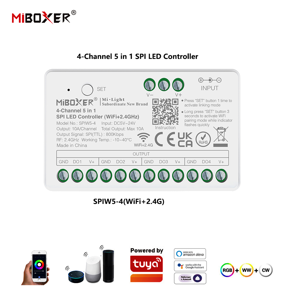 Miboxer SPIW5-4 5in1 SPI LED C - Wifi Led Dimmer review and price