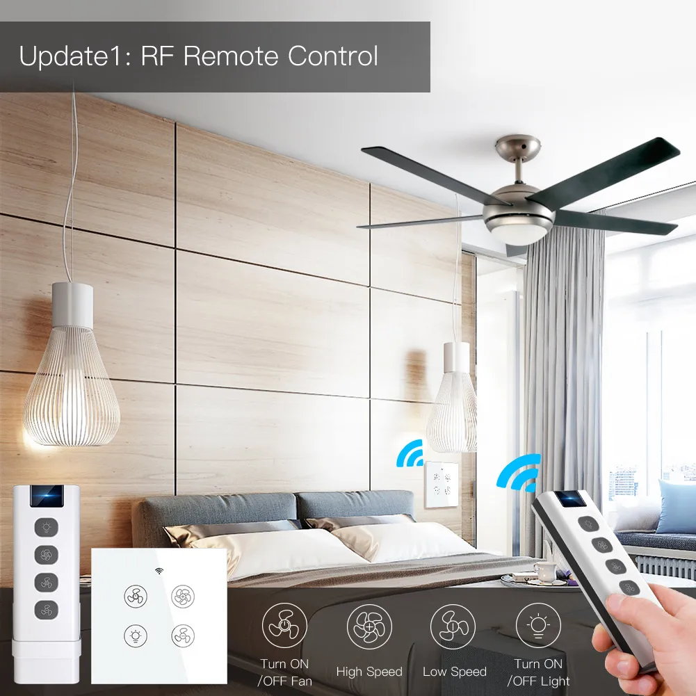 New WiFi RF Smart Ceiling Fan  - Smart Home Ventilation review and price