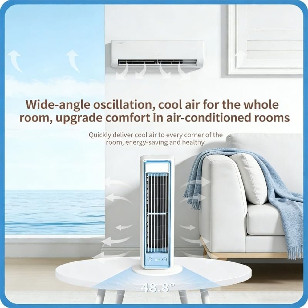 3600mAh USB Rechargeable Tower - Smart Home Ventilation review and price