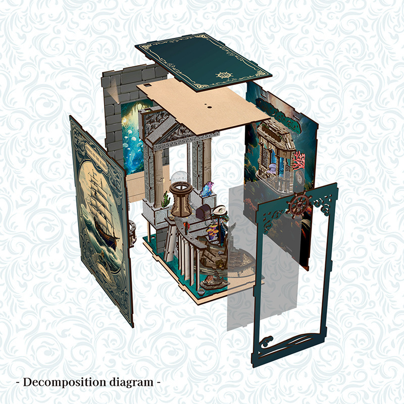 3D Wooden DIY Bookend Puzzle H - Smart Home Vimar review and price
