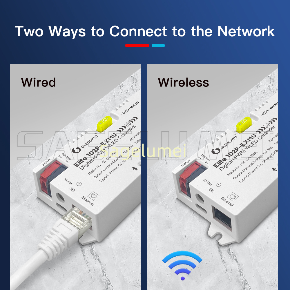 WLED Controller Elite 1D2P-EXM - Wifi Led Dimmer review and price