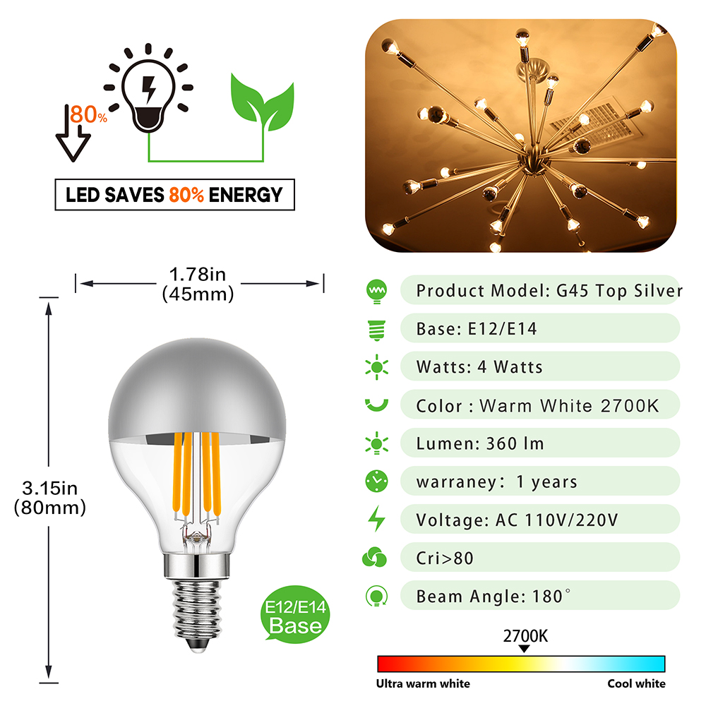 G45 Edison LED Night Bulb E12  - Smart Home Retrofit review and price