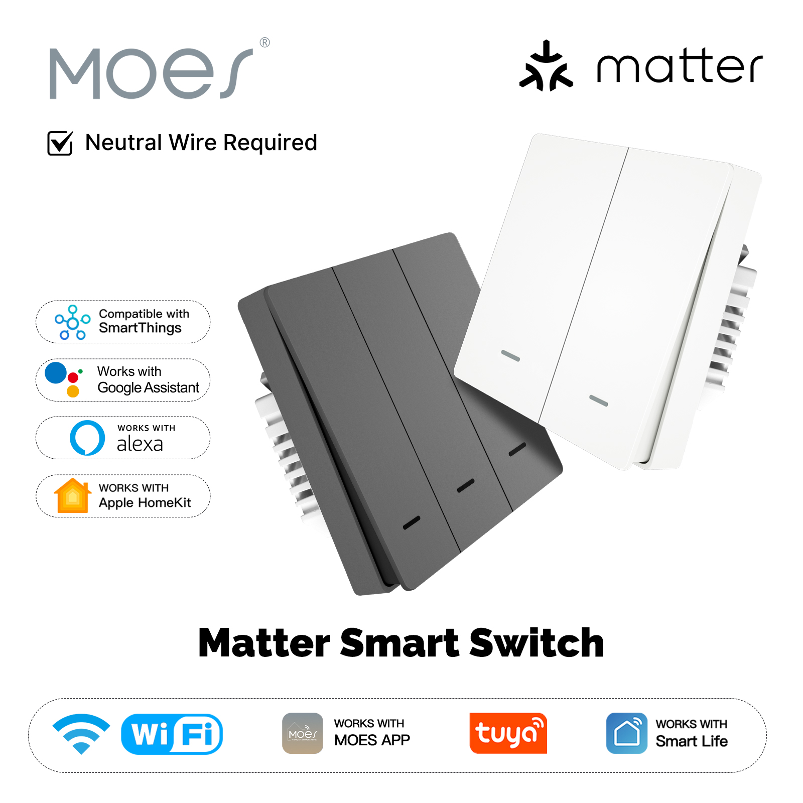MOES Matter Tuya WiFi Smart Li - Smart Home Ikea review and price
